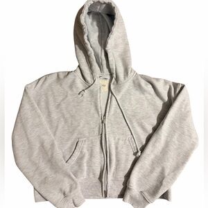 Women’s Gray Cropped Sweatshirt